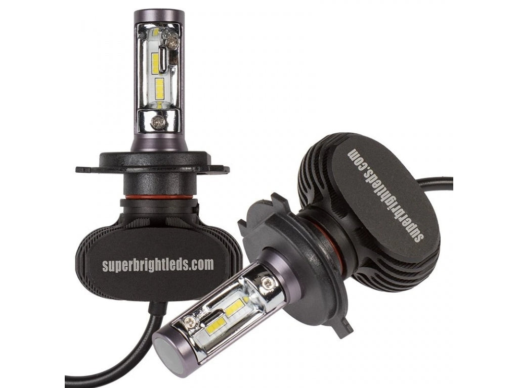 9006 LED Fanless Headlight/Fog Light Conversion Kit with Internal Drivers - 4,000 Lumens/Set - Cool White - will need to have h4 headlights first