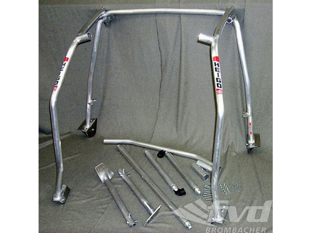 Roll cage alu 993 sunroof, with weld-in parts incl tunneling supporting & diagonal bar