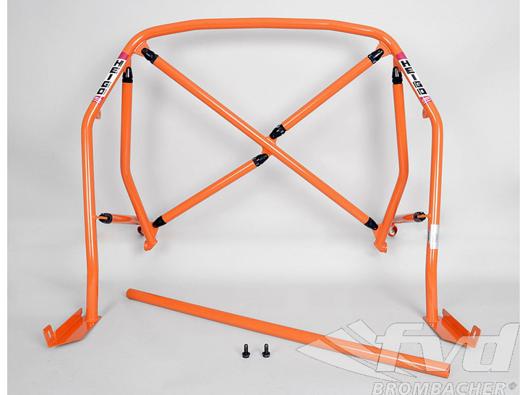 Roll bar steel 997 Clubsport, bolt-in-bar with tunneling supporting & X-diagonal & Harness Bar