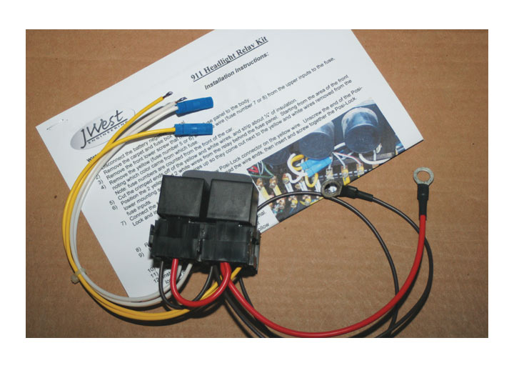 JWest 911 Headlight Relay Kit