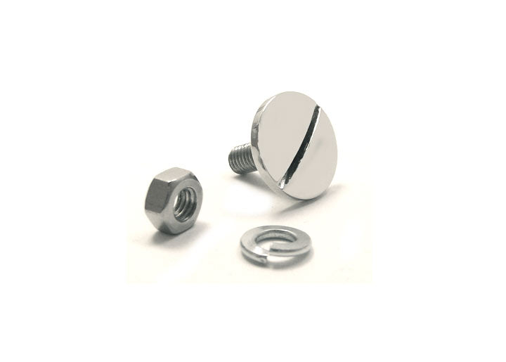 Euro Rear Reflector Chrome screw plug, 356