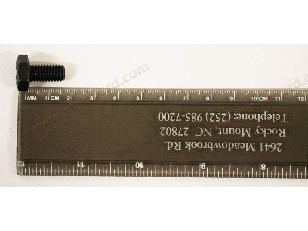 M8 x 15mm DIN933 Bolt with 14mm Hex Head. Made in Germany, Black Oxide Finish 90007502501