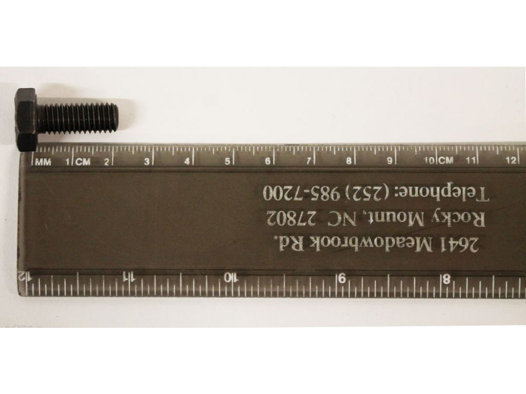 M8 x 20mm DIN933 Bolt with 14mm Hex Head. Made in Germany, Black Oxide Finish 90007502701