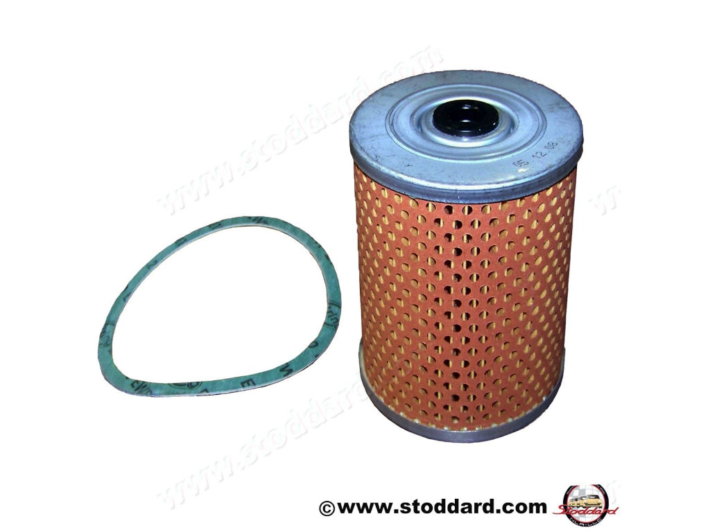 Mahle Oil Filter Insert with Housing Gasket for all 356 and 912 Oil Filter Canisters Replaces 54607827 54607828