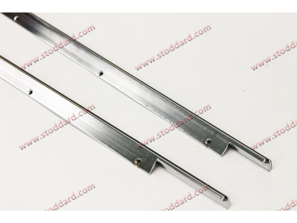 Chrome Door Trim Set (Left and Right) for 356 Cabriolet (1955), 356A Cabriolet 1956 - 1957. Replaces 64453143120