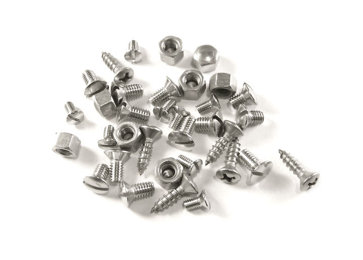 Quarter window hinge and latch screw set, Coupe, 356
