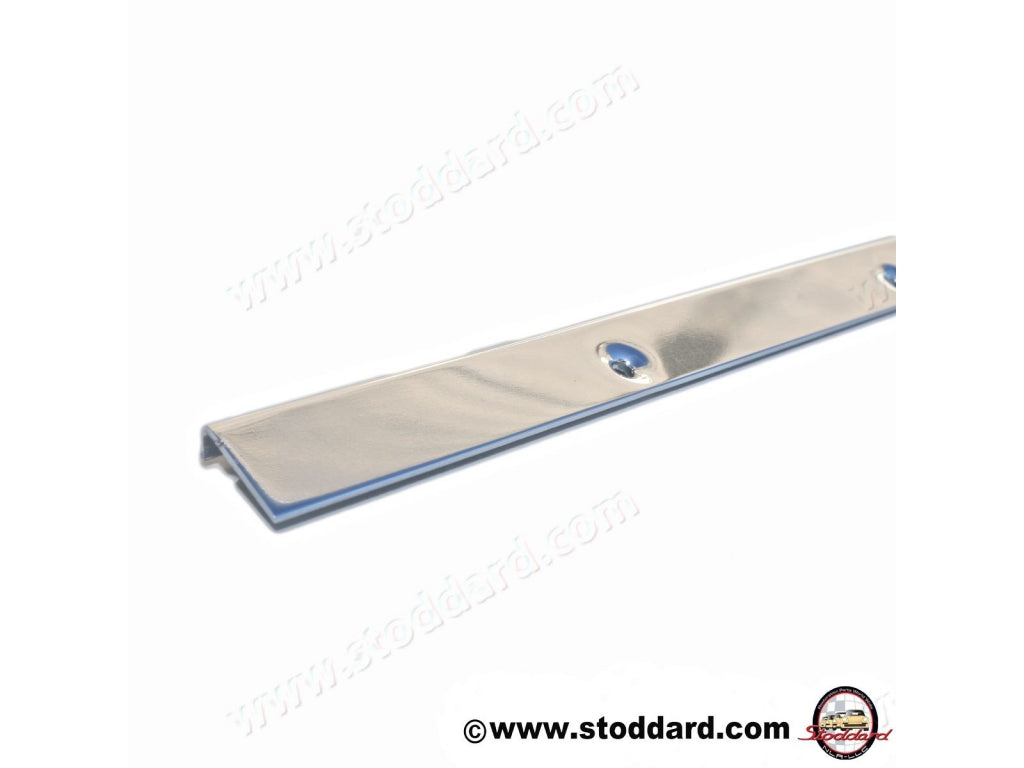 Narrow Aluminum Strip Against Door Bottom, 2 required per car.