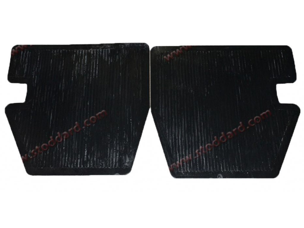 Rubber Rear Floor Mats. Left and Right.