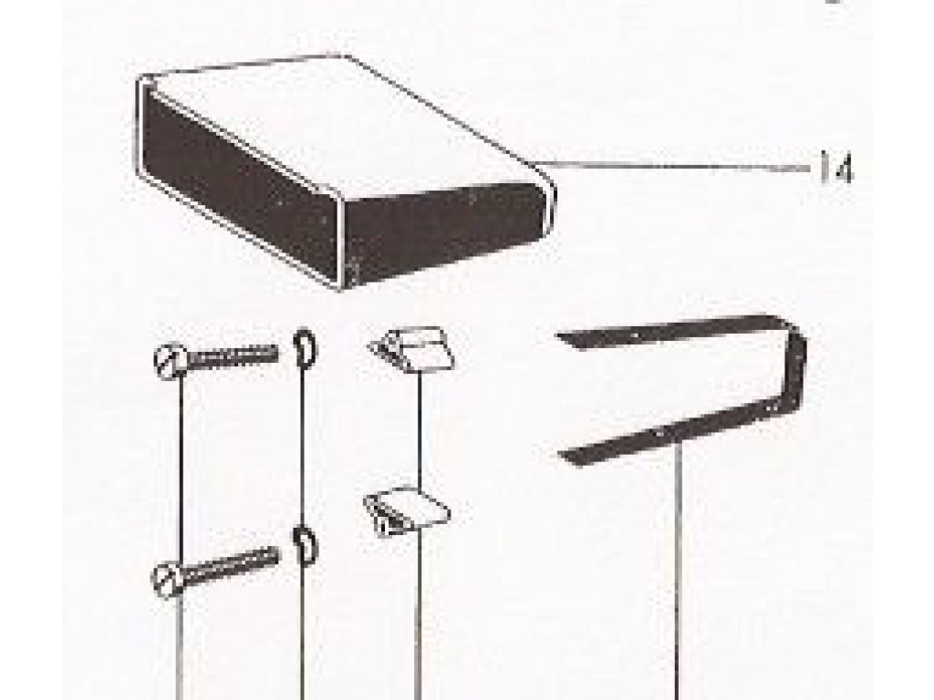 Glove Box Installation Hardware Kit, 356A thru 356C, Coupe and Cabriolet