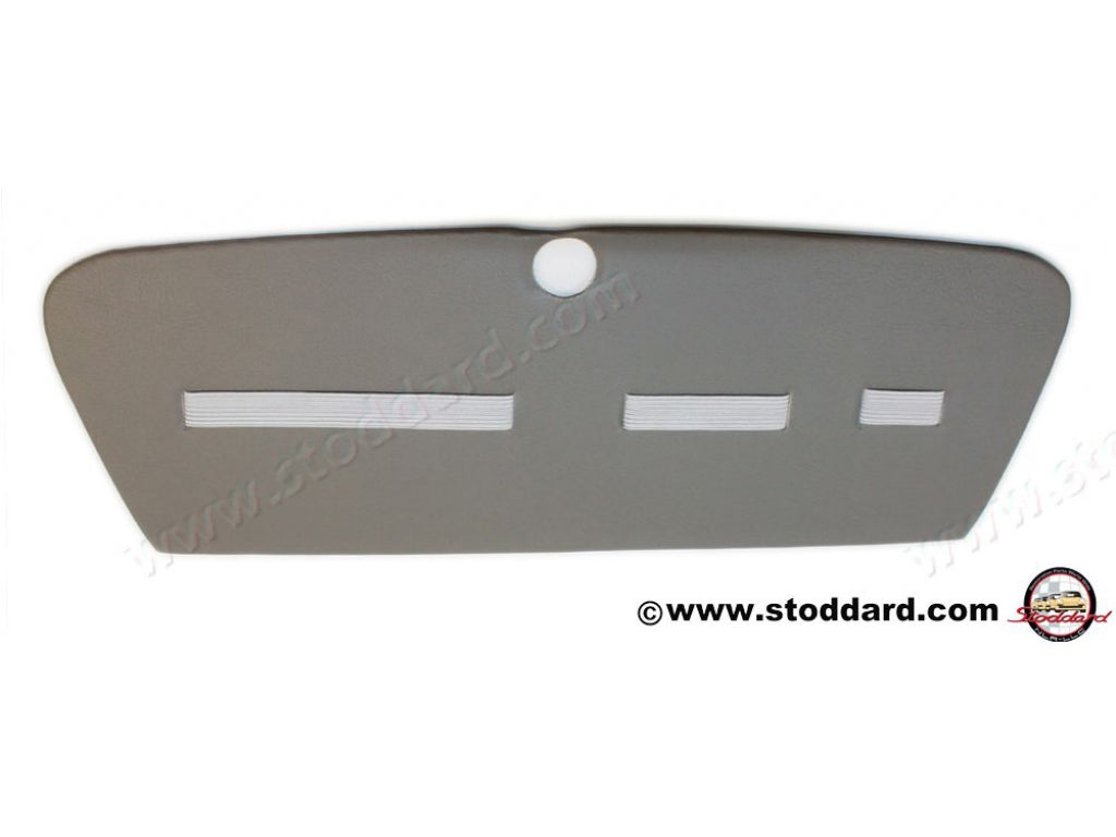 Glove Box Lid Liner All 356 B, gray with elastic straps. Replaces 64455203700
