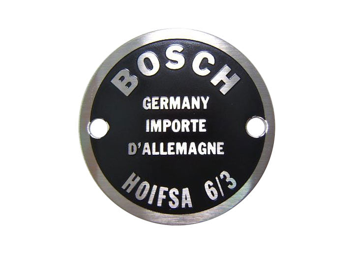 Double Horn Data Plate, Right, 356