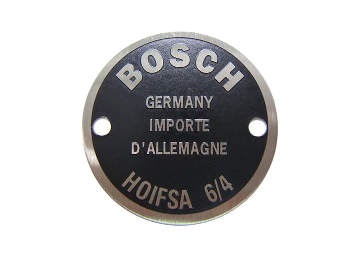 Double Horn Data Plate, Left, 356