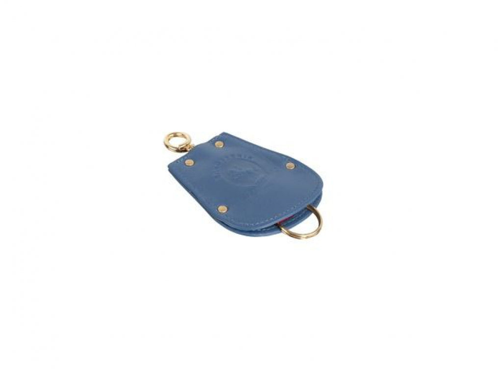 Key Fob Case Pouch for Porsche 356 in blue leather
