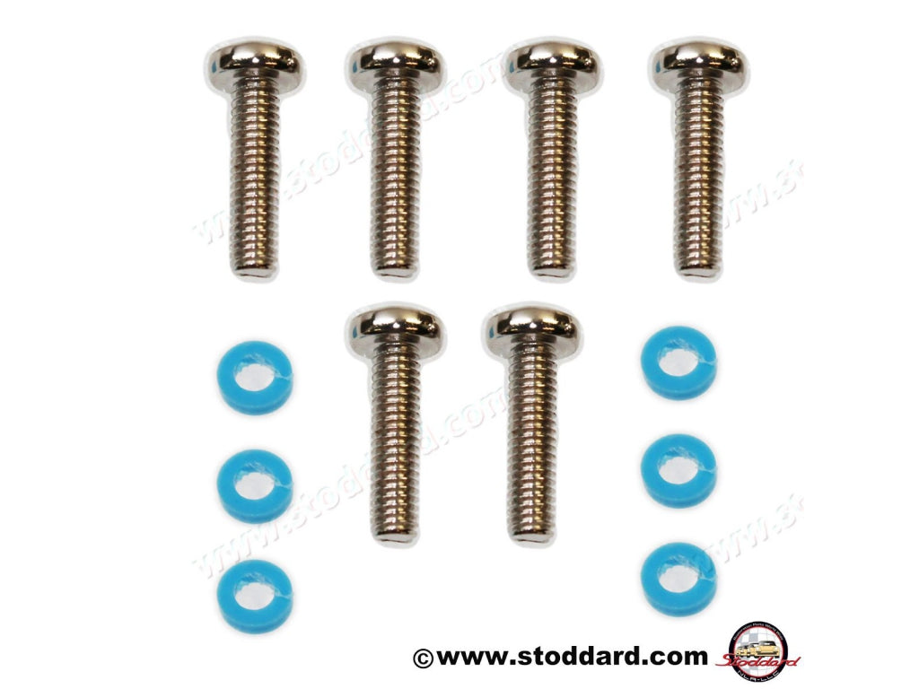 Turn Signal Screw Set (Stainless) with plastic washers