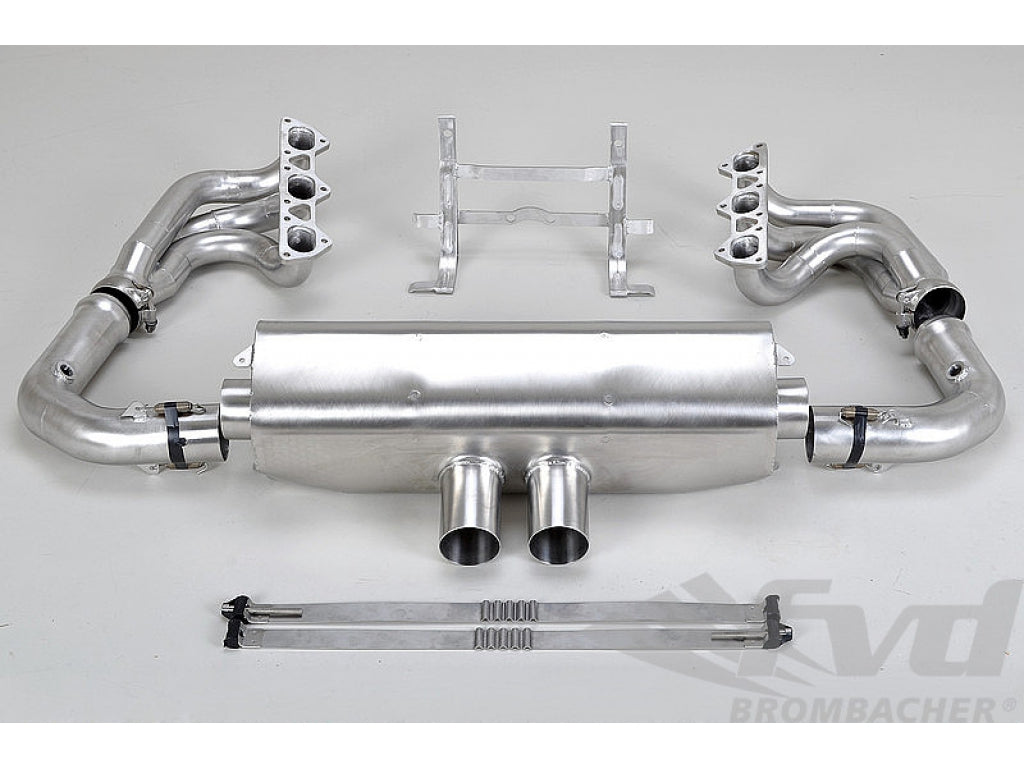 Exhaust System Race 996 GT3 M&M Catalytic Bypass, Stainless Steel, with Tips