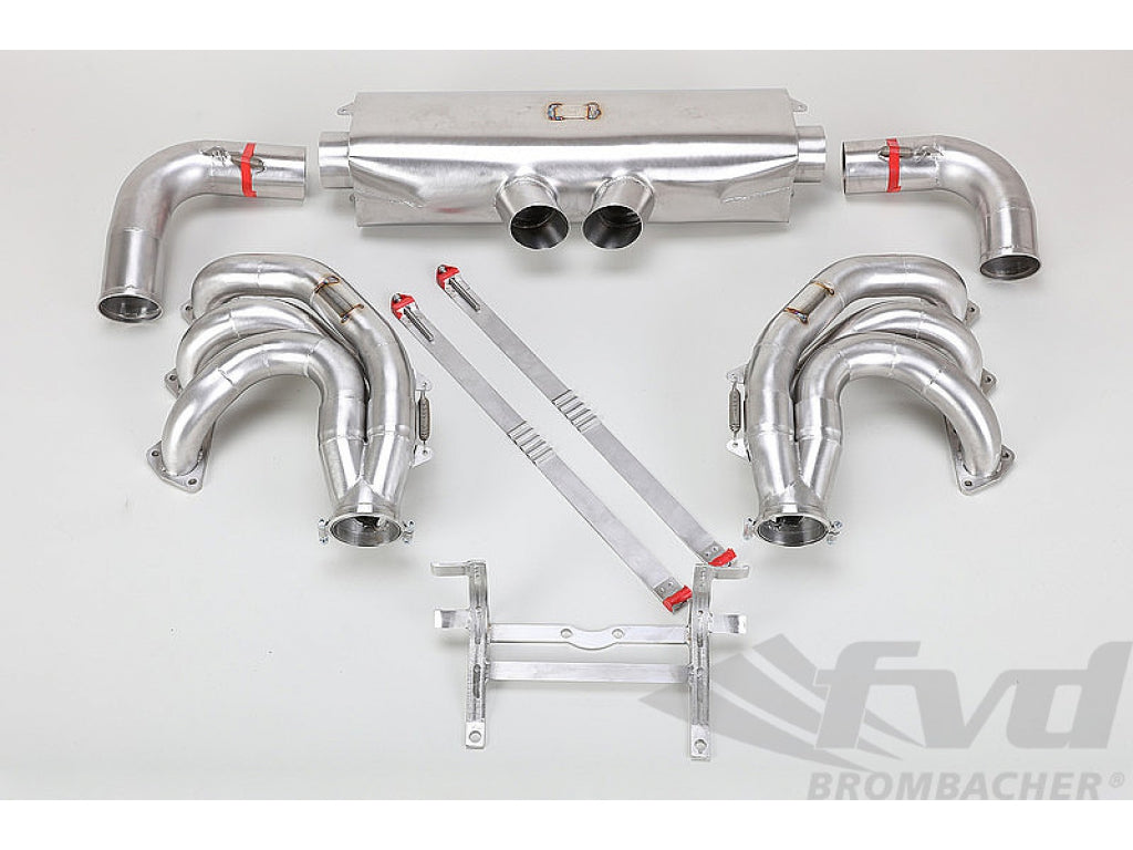 Race Exhaust System 997.1 GT3 Cup / S and 997.2 GT3 Cup - 76 mm - Cat Bypass - RSR Tips