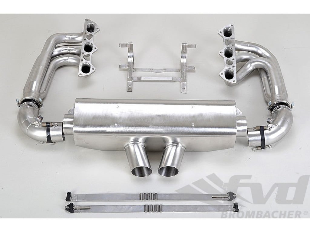 Exhaust System Race 997.1 GT3 - Long Tube - 76 mm Collectors - Cat Bypass - RSR Tips