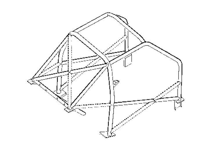 rollcage for 924/944/968 (welded diagonals)