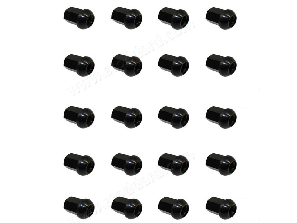 Black Anodized Aluminum Lug Nut Set (20) for Porsche Alloy Wheels