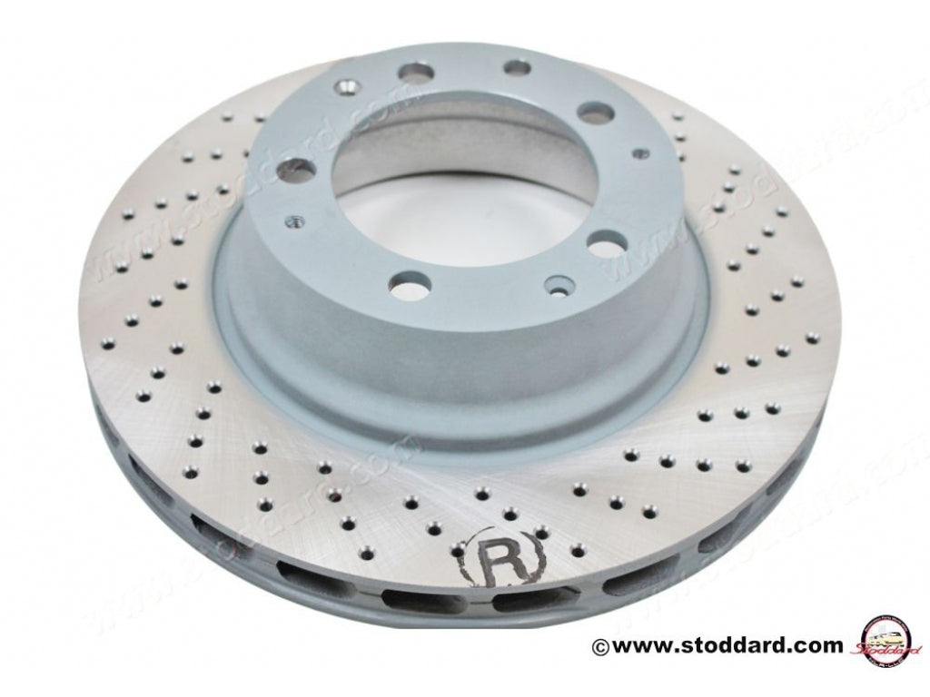 Sebro Brake Disc Rotor Right Rear for 911 930 Turbo and Turbo-Look 1978-1994 Replaces 93035204601