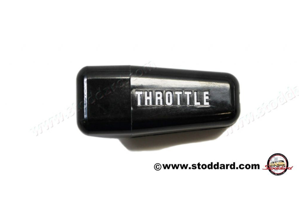 Black Square Knob for Hand Throttle Lever.