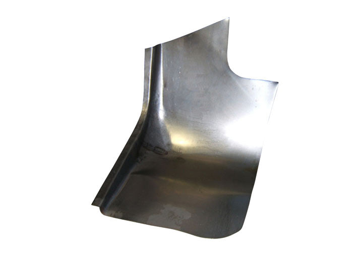Repair panel, rear of front fender, left side. Fits 1965-1989.