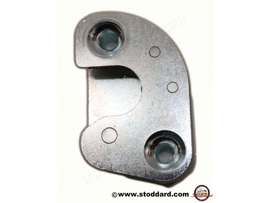 Door Striker Plate, Right, Silver Zinc Finish, for 911 912 (Late 1967-1968)