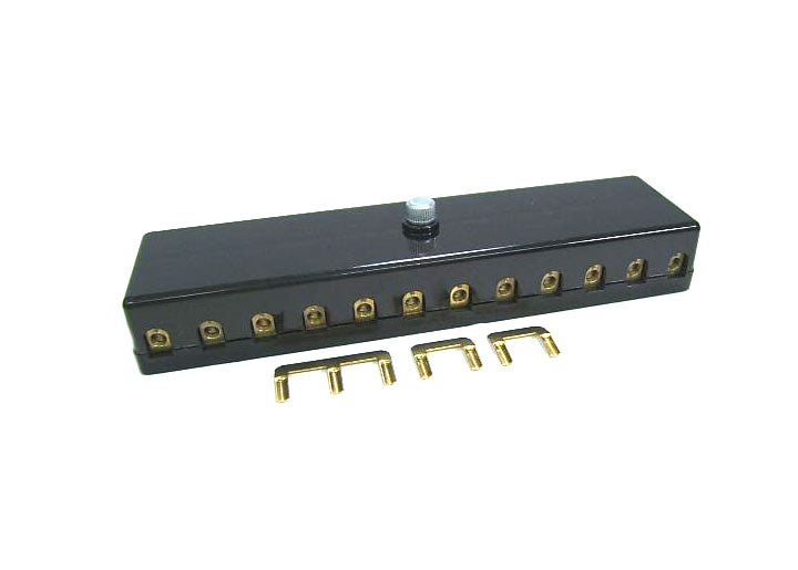 Fuse box with cover, 12 fuses. Fits 1965-1968.