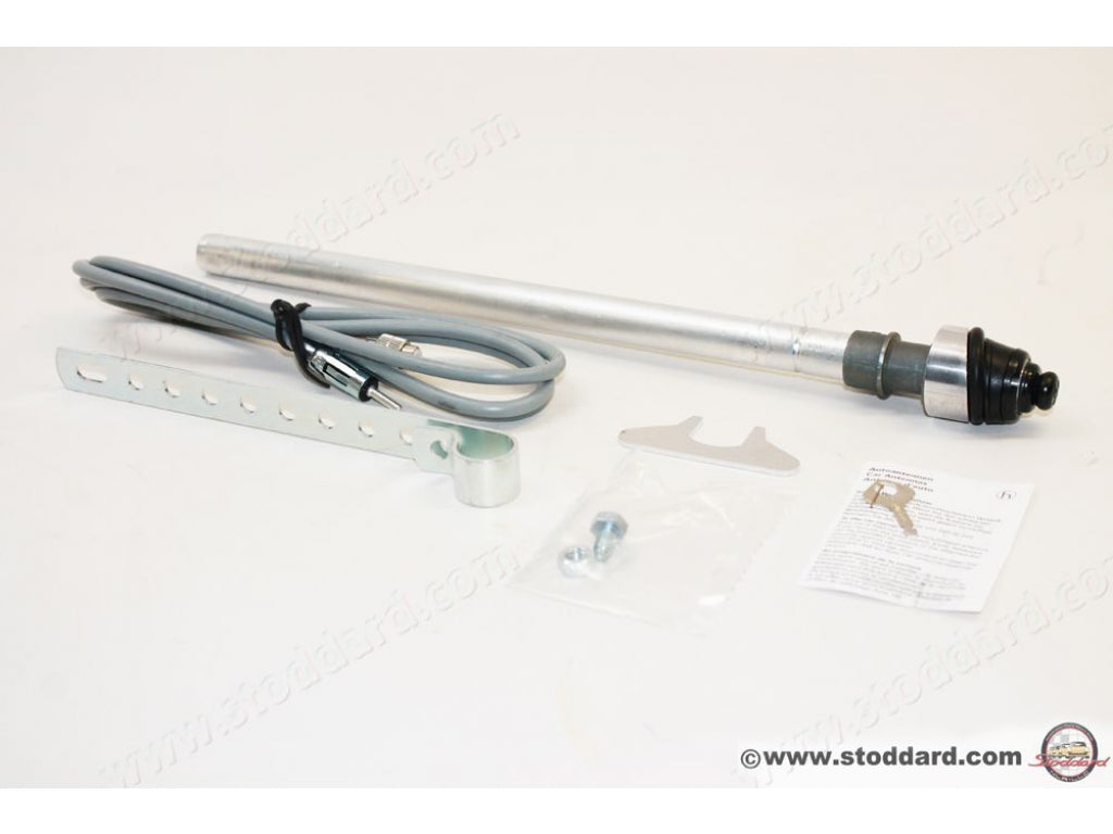 Hirschmann Radio Antenna, Black Base and Mast for 911 1978-1989 Replaces 91164530102