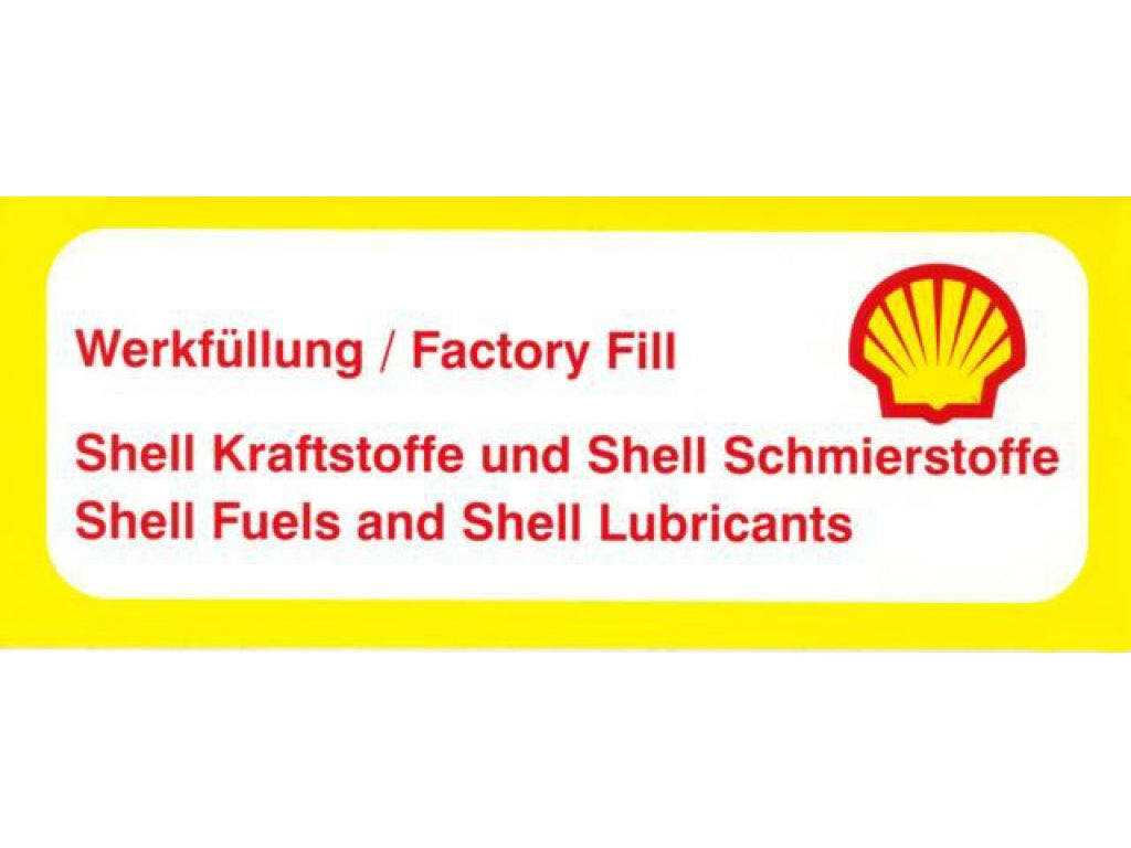 Shell Sticker decal - Appeared on early 1980s 911. Replaces 70100100