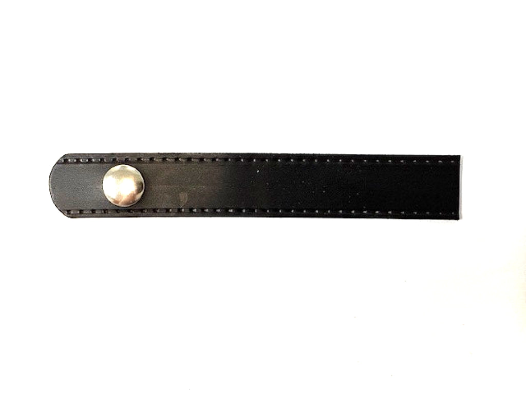 rear seat straps with snaps black leather 911 - pair