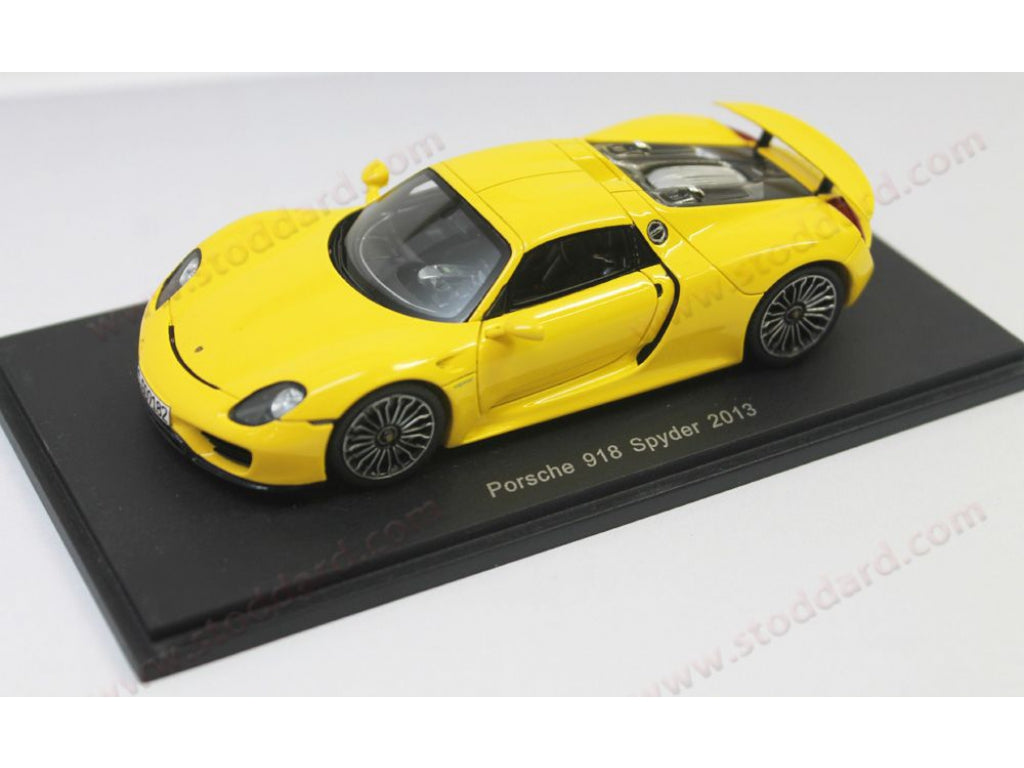Spark Scale Model 1:43 Porsche 918 Spyder Yellow