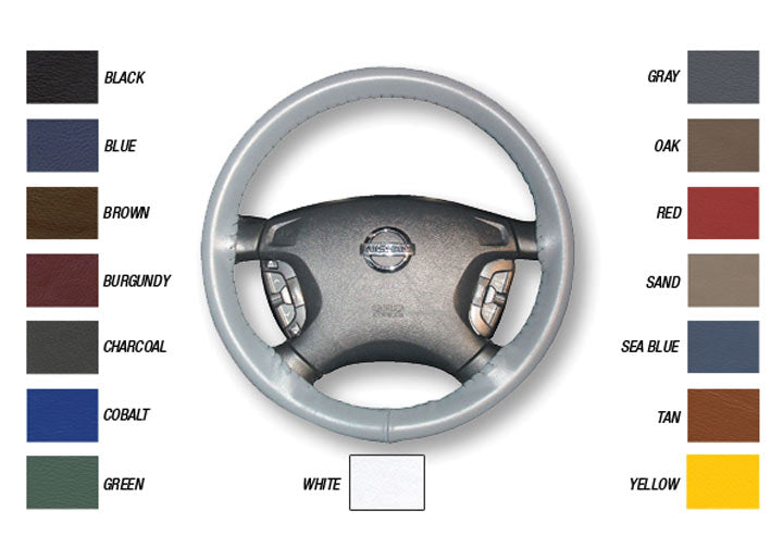 Wheelskins One color leather steering wheel cover