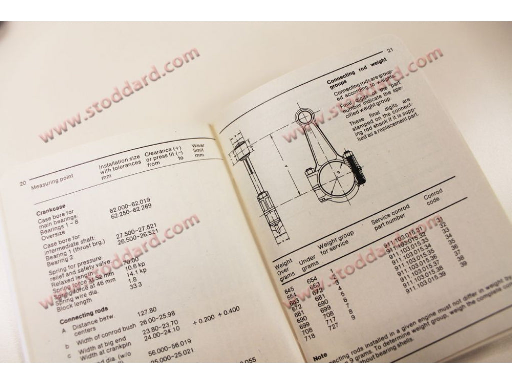 Specification Book Specbook 911 1975 OEM from Germany