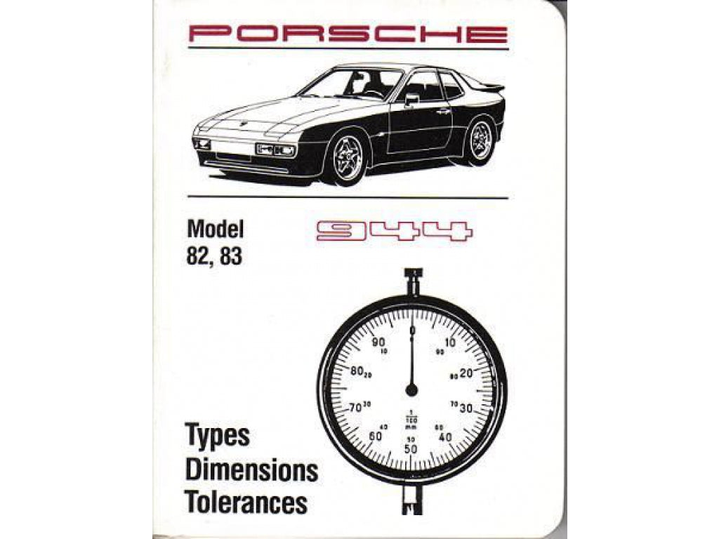 Specification Book Specbook 944 1982-83 OEM from Germany