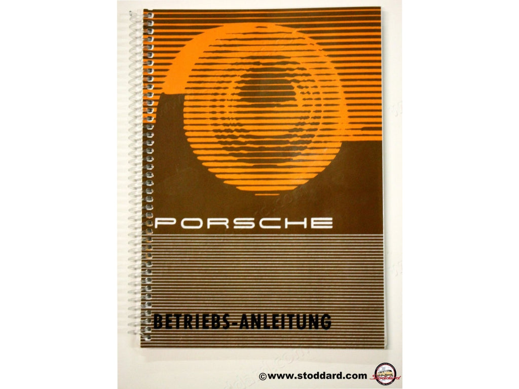 Driver's Owners Manual 356B T5 Porsche Factory Reprint in GERMAN LANGUAGE
