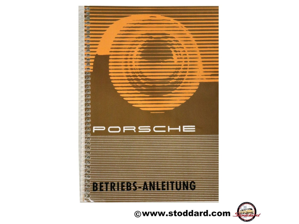 Driver's Owners Manual 356B T5 Porsche Factory Reprint
