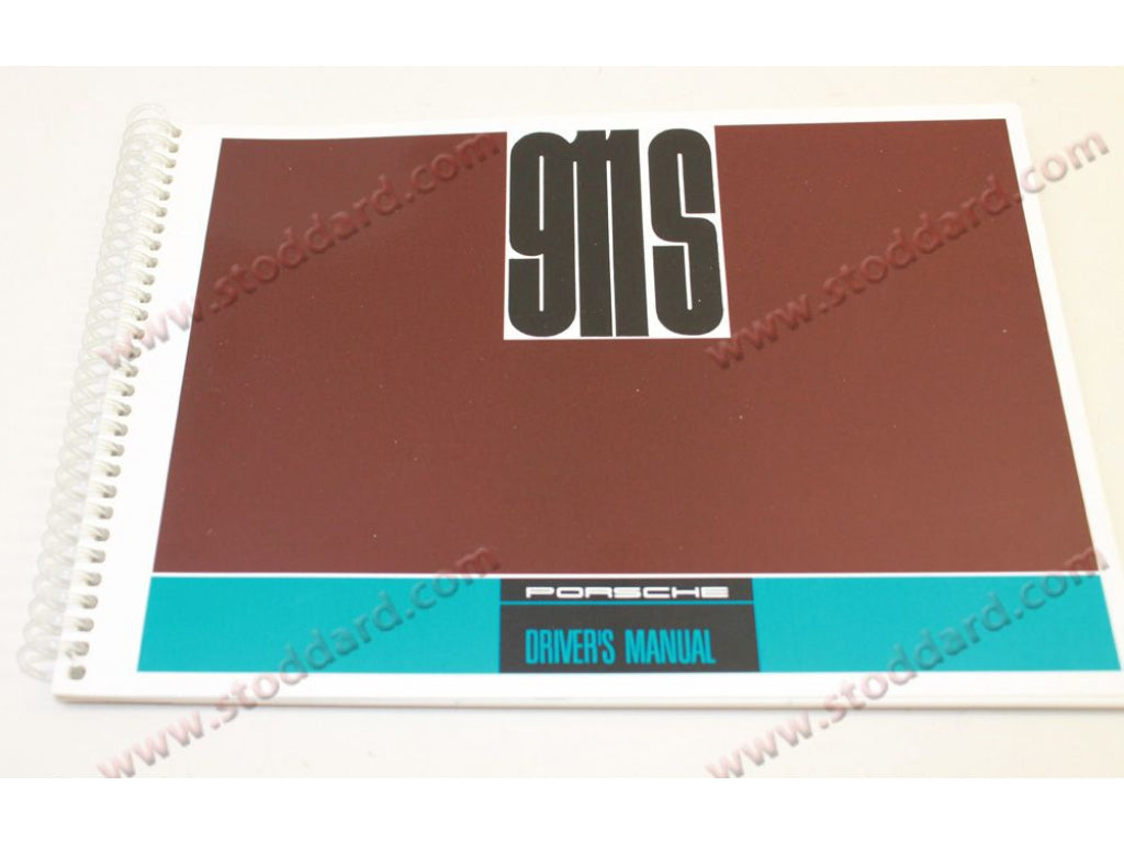 Driver's Owners Manual 1967 911S Porsche Factory Reprint