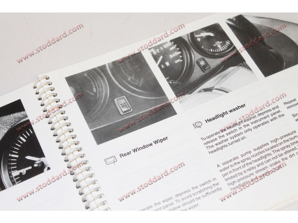 Driver's Owners Manual for 1985 911