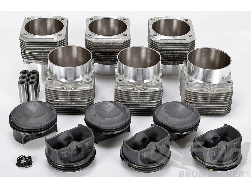 Mahle 3.8 L Piston & Cylinder Set - 964 / 993 (11.3:1) 102 mm Bore / 107 mm Spigot - Narrow Rod Eye