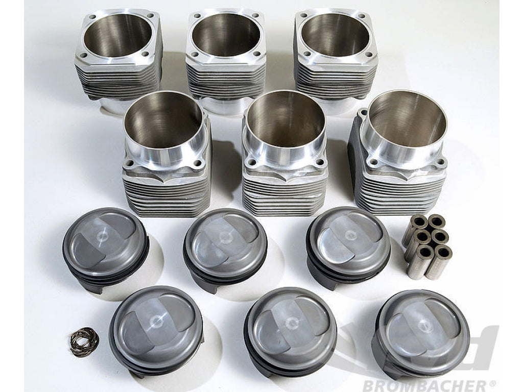 Mahle 3.8 L Piston & Cylinder Set - 964 (11.8:1) 102 mm Bore / 107 mm Spigot - Wide Rod Eye