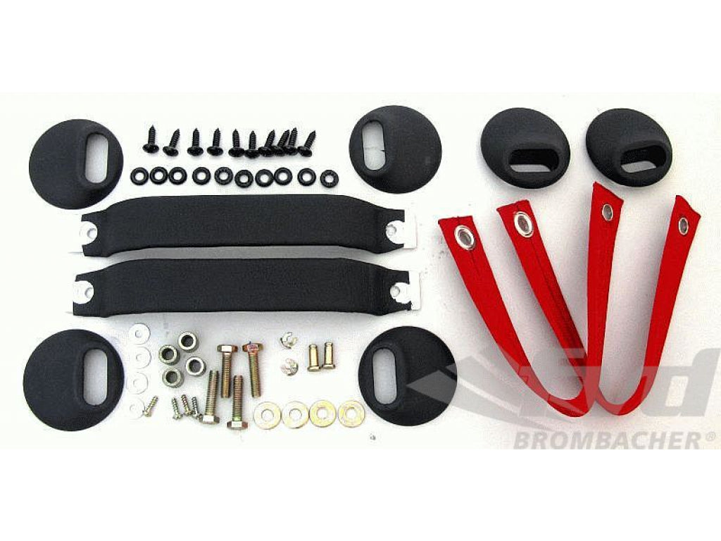 Door Handle / Pull Kit 911 / 930 / 964 / 993 - for RS Inner Door Panels - Guards Red