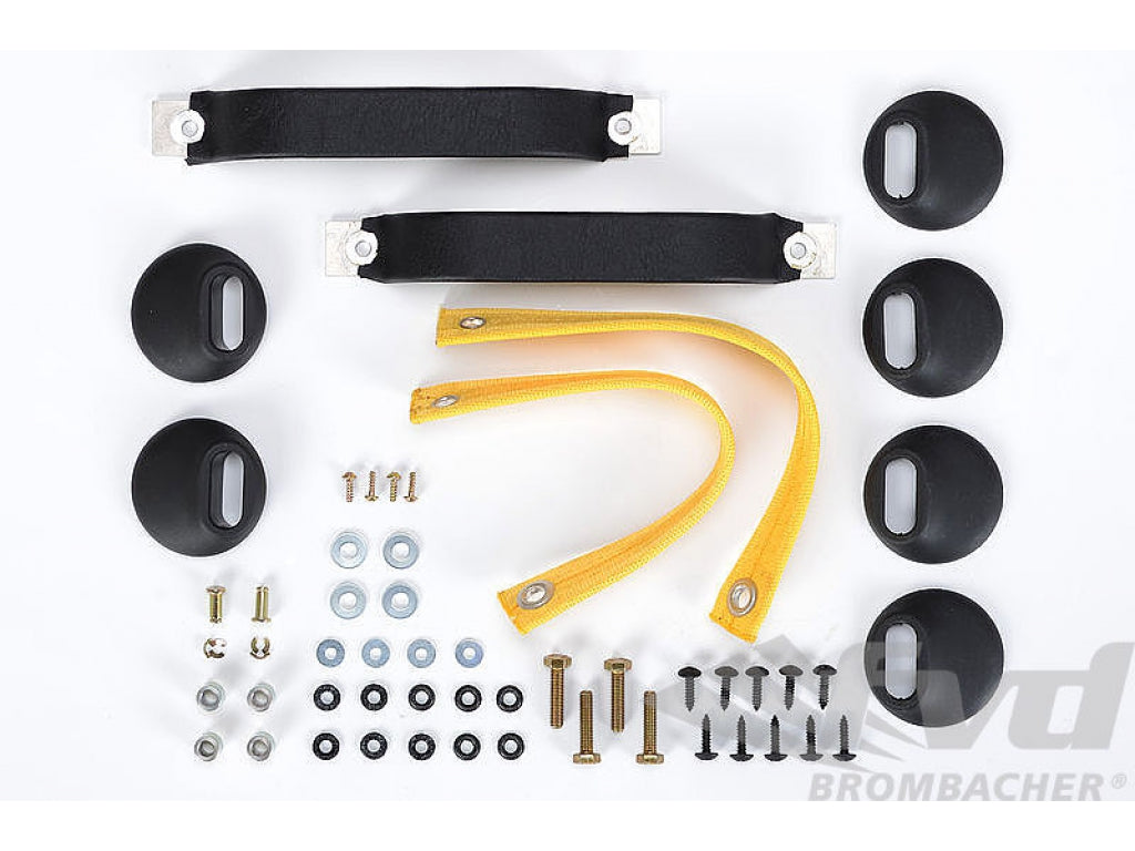 Door Handle / Pull Kit 911 / 930 / 964 / 993 - for RS Inner Door Panels - Black/Speed Yellow