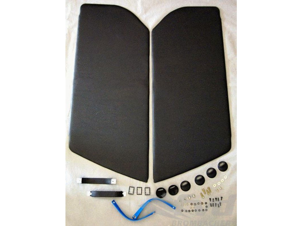 Door Panel Set 911 / 930 / 964 / 993 - Leatherette - Maritime Blue Door Pulls