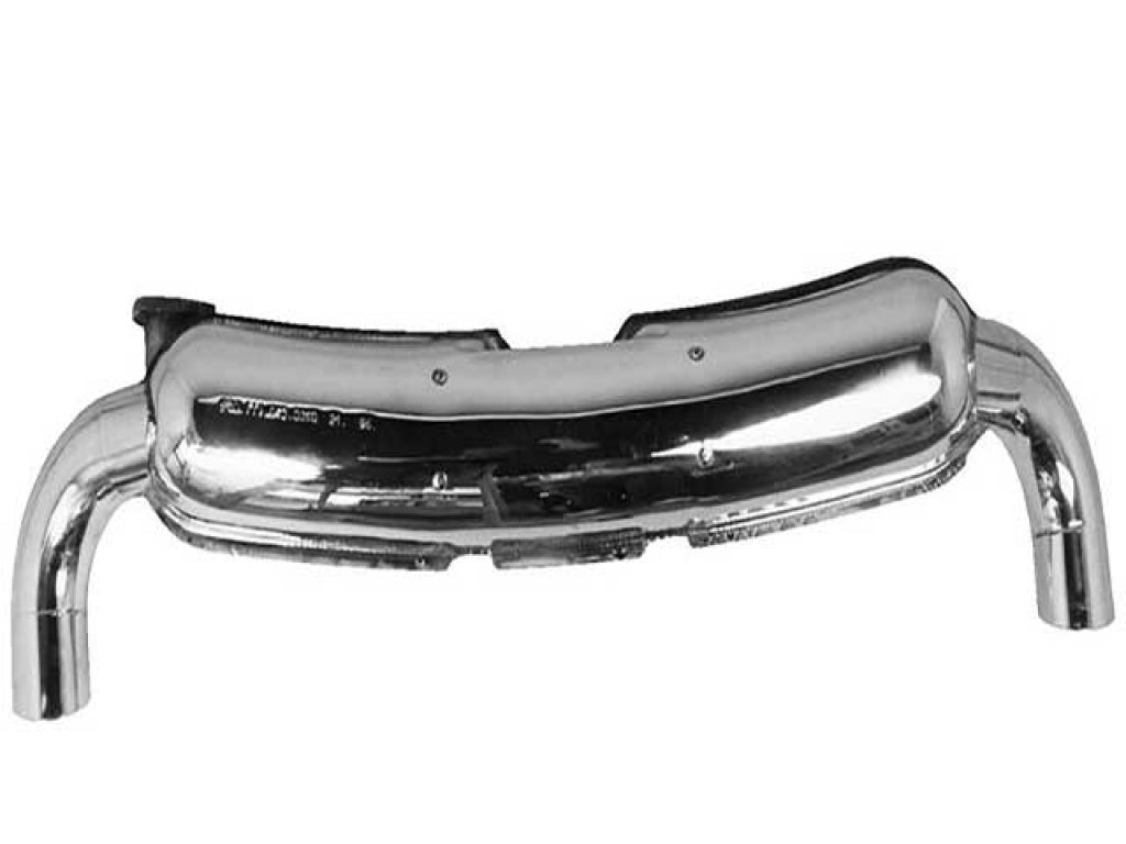 Muffler 911 1975-89 - Sport - Stainless Steel - 1 in x 2 out - ÿ 84 mm (3.3