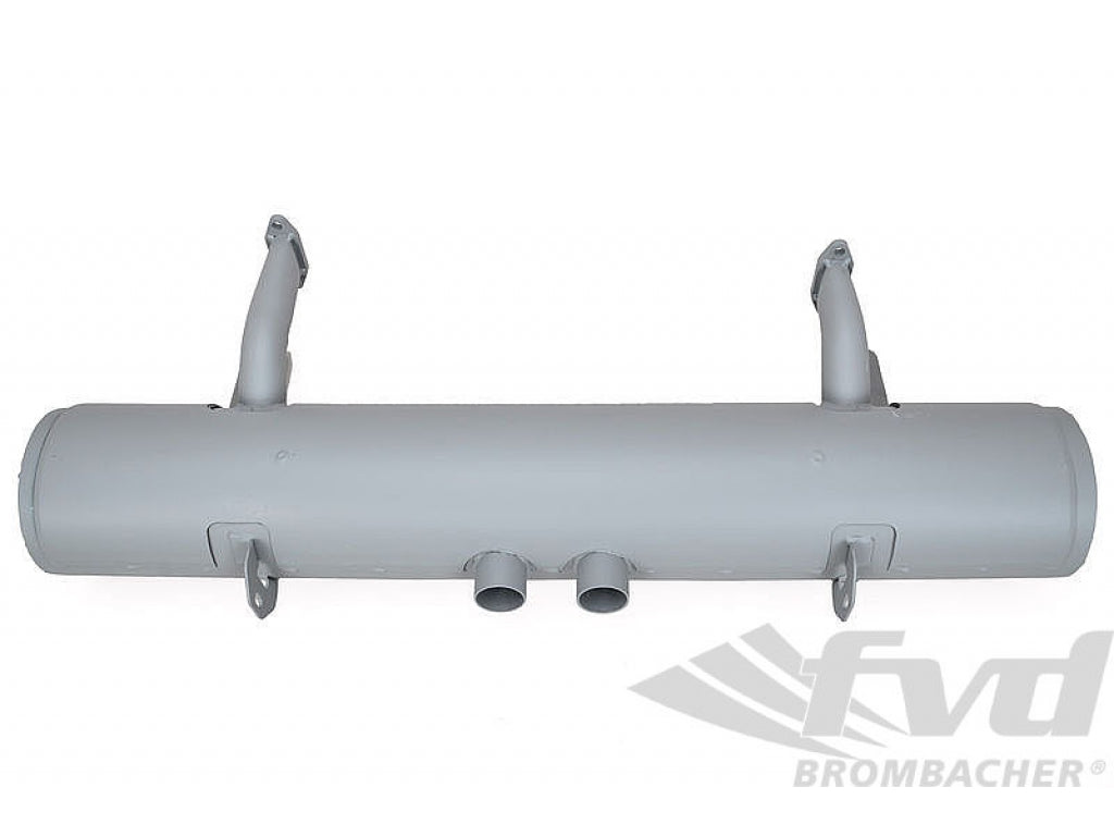 Exhaust muffler Painted steel 356 B/C, 912 export USA