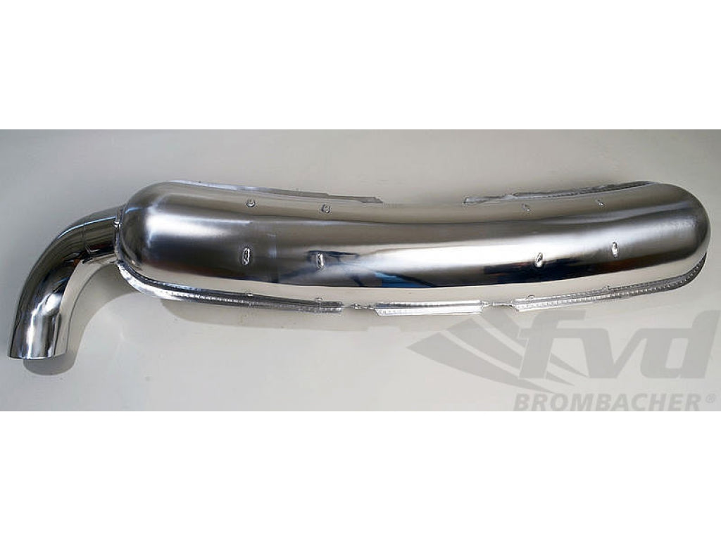 Muffler 911 1984-89 - Sport - Stainless Steel - 2 in x 1 out - 84 mm (3.3 ) Tip