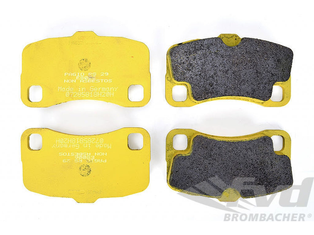PAGID Racing Brake Pads - Yellow RS29 Rear (19mm)