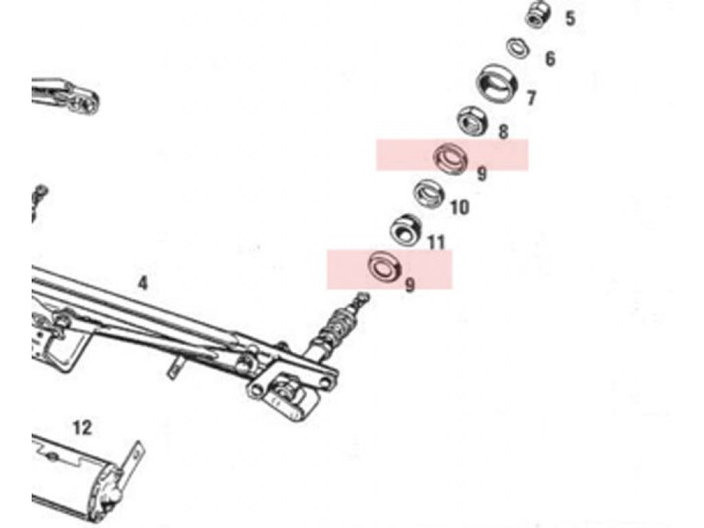 Wiper Pivot Flange Washer 911,1965-1973.