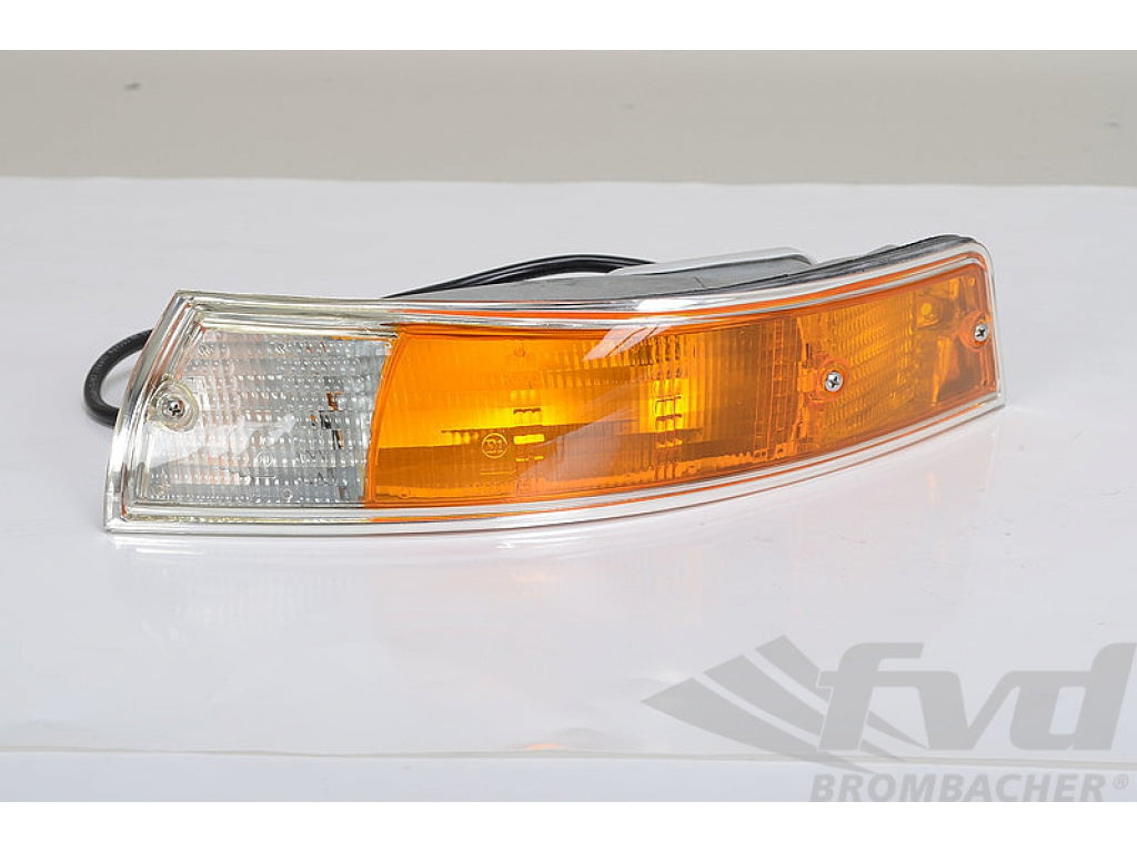 Turn signal left Aluminium rim with housing